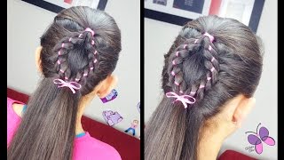 Braided Diamond | Braided Hairstyles | Hairstyles For School | Half-Up Hairstyle