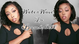 Water Wave To Bombshell Transformation | Must Have $100 Versatile Bob Wig | Ft. Tinashe Hair
