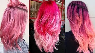Pink Hair Color Transformation Ideas - Hair Pink Tutorial | Woman Gram