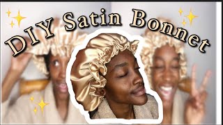 How To Make A Satin Bonnet For Natural Hair 2022 (Includes Free Paper Pattern) | Diy Satin Bonnet
