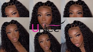 Grwm + Hair + Makeup  | Ft. Unice Wigs 13X4 20Inch Deep Wave Hair  | Amazon Prime Hair
