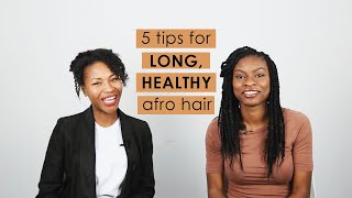 How To Grow Long Healthy Afro Hair (5 Tips That Actually Work)