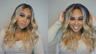 Only $30?? Outre Synthetic Lace Front Wig Stevie Blonde Loose Waves