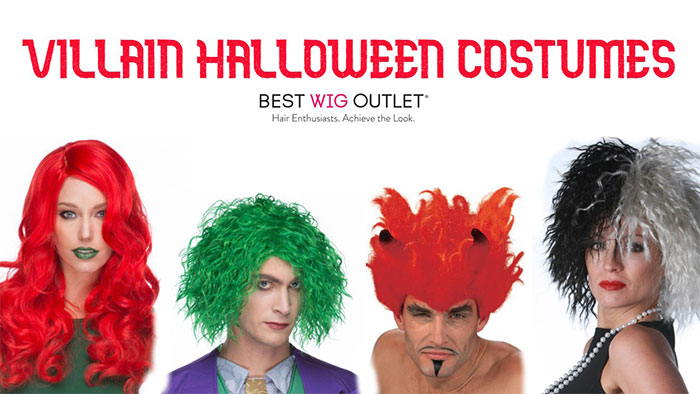 Top off your Villain Halloween Costume with the Perfect Wig