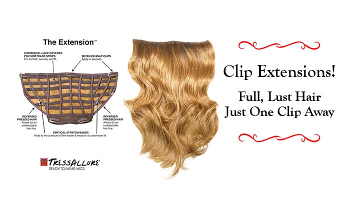 Clip Extensions: Full, Lush Hair, Just One Clip Away