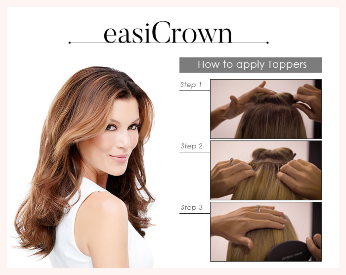 New JON RENAU EasiCrown Toppers| Wiglets – Flatter your face with the favorite voluminous hair