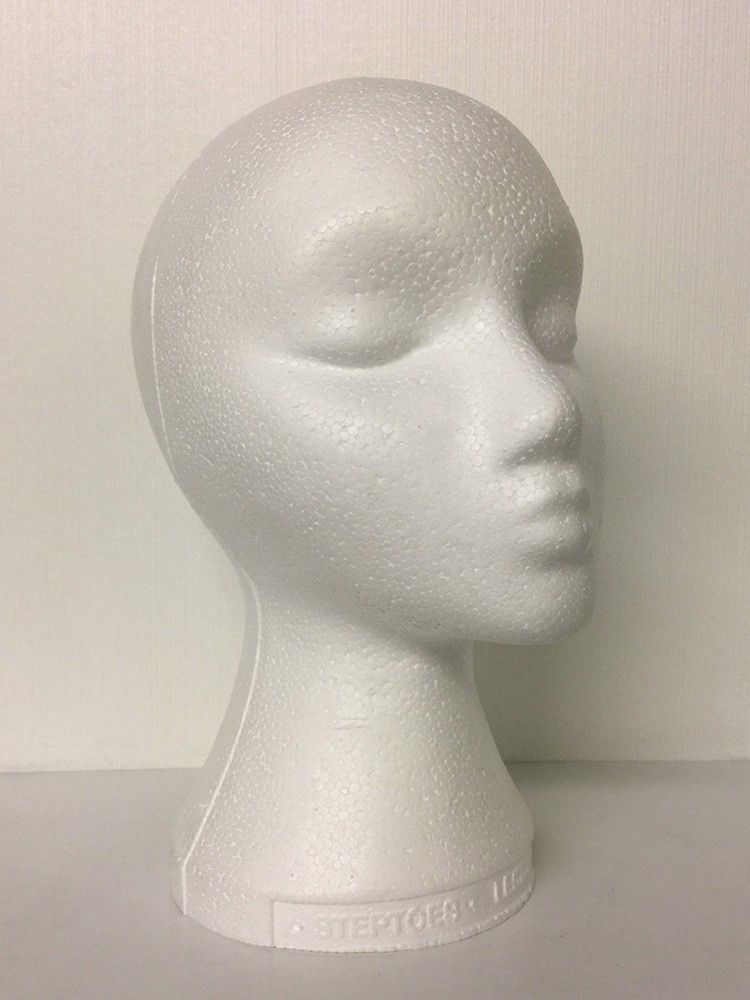 Poly styling head for wigs