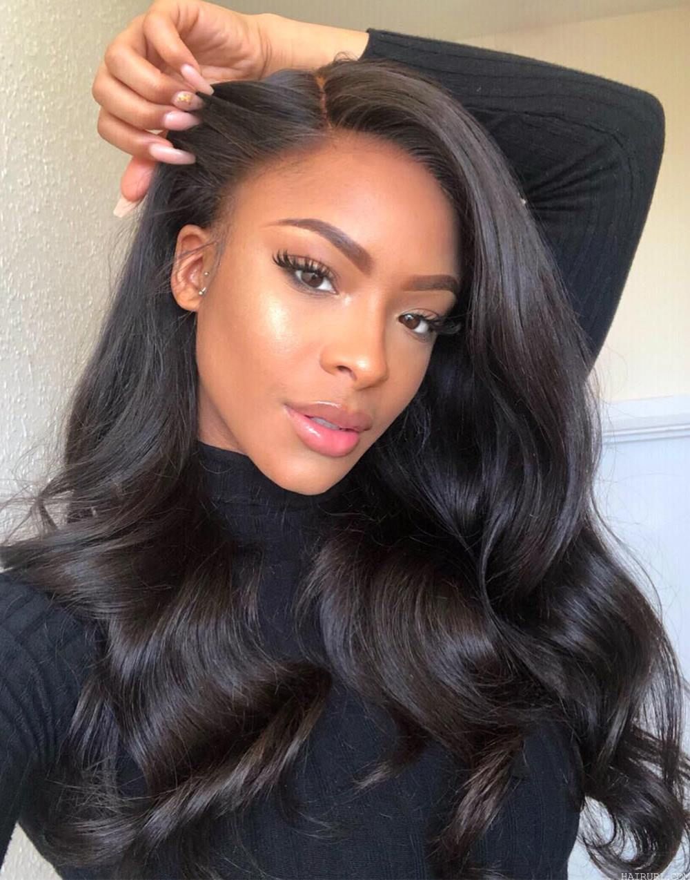 Gorgeous waves on a hair wig