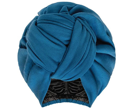 Loza-Tam-Steel-Blue-Front-Knot-Turban