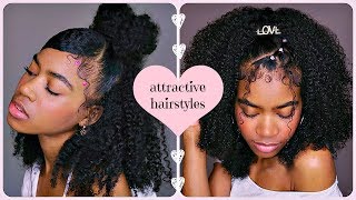 Attractive Natural Hairstyles For Date Or Girls Night Compilation