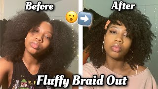 How To: Fluffy Braid Out | 4C Natural Hair | Easy Hairstyle | Maati Kheprimeni