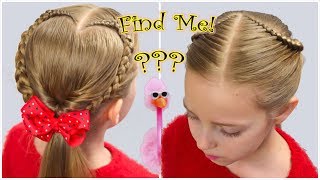 Cute Braided Heart Hairstyle  Valentines Day   Tutorial Hairstyles For Girls | Littlegirlhair