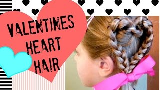 Valentines Heart Hair For Little Girls