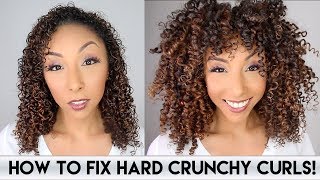How To Fix Hard Crunchy Curls! | Biancareneetoday