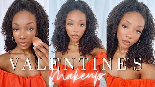 Valentine'S Day Makeup + Hair | Ft. Merit Beauty | Tykara Ann