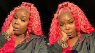 (How To) Pink Ombre Hair Color In Minutes!!! | Water Color Method | Eullair Hair