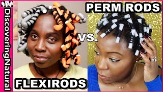 Perm Rods Vs Flexi Rods On Natural Hair | Valentine Day 2018 Hairstyles