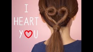 Easy Valentine'S Day Heart Hair Tutorial