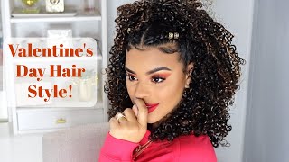 Valentine'S Day Hair Style! | Aussie Miracle Curls Line