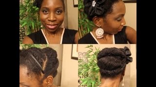 111 * Valentine'S Day Updo On Short Natural Hair