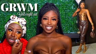 Full Grwm Quick Soft Glam ! Hair + Outfit + Makeup + Fragrance | Black Girl Friendly Makup Tutorial!