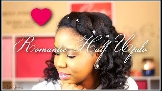 Romantic Half Updo - ❤ Valentine'S Day Hairstyle ❤