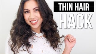 Make Thin Hair Look Thick! (No Extensions)