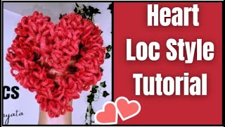 Heart Loc Style W/ Loc Petals | Valentine'S Day Loc Hairstyle | Dreadlocks For Valentines & Wed