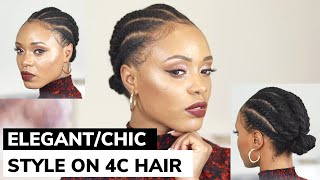 Elegant Flat Twist Hairstyle On 4C Hair - Best Protective Style For Natural Hair Growth