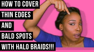 Interview Hairstyles For Natural Hair Using Xpressions Braid |  Halo Braid Tutorial