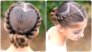 Rope Twisted Heart | Cute Girls Hairstyles