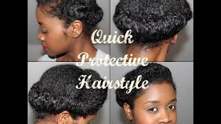 Quick Protective Natural Hairstyle (Requested) | Valentine'S Day Hairstyle | Flawlesshairstyle