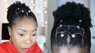 Easy Valentine'S Day Natural Hairstyle (2018) | 4A 4B 4C | Jumieanne