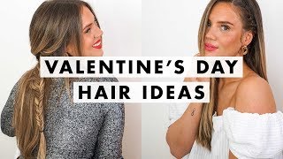 3 Valentine'S Day Hairstyles For Straight Hair