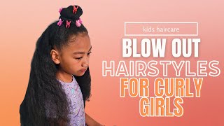 4 Blow Out Hairstyles Perfect For The School Week |Valentine'S Day Inspired Kid Hairstyles |Pon