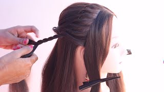 Effortless Open Hairstyle For Valentine'S Day | Hairstyle For Evening Gown | Hairstyle For Girl