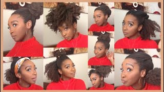 9 Easy Quick Natural Hairstyles | Type 4 | Natural 4C Hair