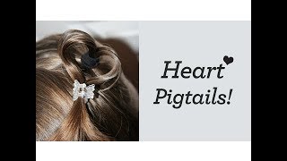 Heart Pigtails (Luvpiggies) | Valentine'S Day | Cute Girls Hairstyles