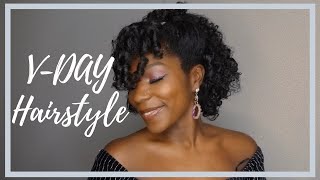 Last Minute Valentine'S Day Hairstyle⎪Natural Hair⎪Ft. Camille Rose Products