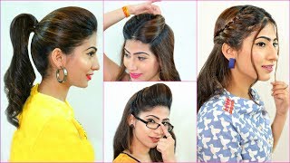 5 Everyday Hairstyles Every Teenager/Office/College Girls Must Try | #Summers #Hairhacks #Anaysa