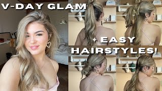 *Easy + Last Minute* Valentines Day Glam + Hairstyles!  | Laur♡ |