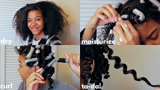 Trying Flexi Rods For The First Time On My Natural Hair Super Cute Valentine'S Day Style