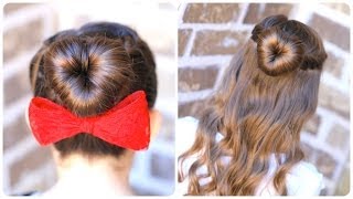 How To Create A Perfect Love Bun | Valentine'S Day Heart Hairstyles