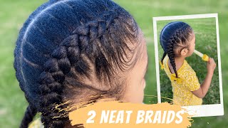 2 Neat Braids | Easy Little Girl Hairstyles