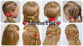 8 Braided Back To School Hairstyles For Girls  Valentines Day Heart Hair 2020  Littlegirlhair
