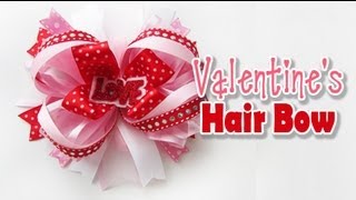 Valentine'S Hair Bow Tutorial