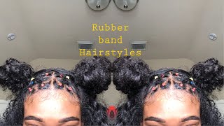Rubber Band Hairstyles | Natural Hair