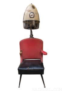 Vintage Retro Barber Dryer And Chair