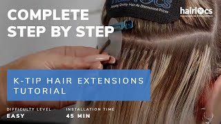K-Tip Hair Extensions Full Installation Tutorial And Station Prep Tips With Stacy From Hairlocs