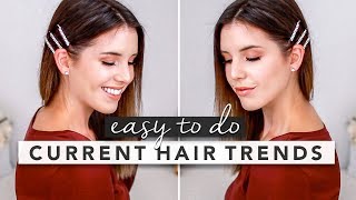 Current Hair Trends To Try Right Now Tutorial | Quick & Easy Hairstyles | By Erin Elizabeth
